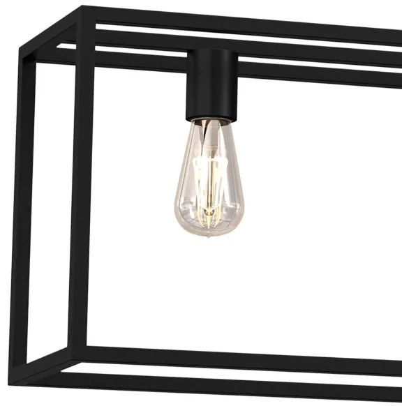 Lampadario su corda FRAME 4xE27/60W/230V nero