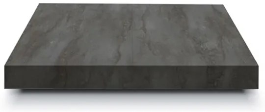 Tavolino JENIX 120x30 cm in legno metallo acciaio ossidato trasformabile