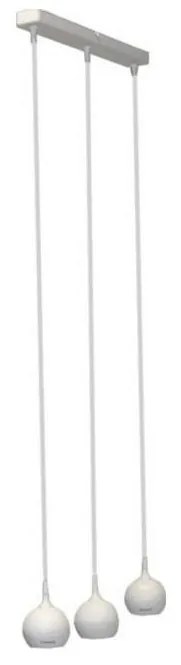 Lampadario a sospensione con filo COLM 3xGU10/30W/230V bianco