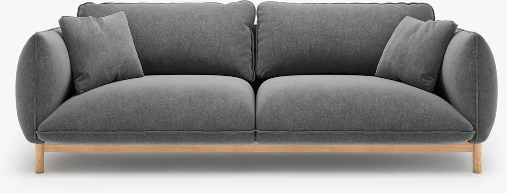 Divano Ada 3 posti in tessuto strutturato – 208x101x78 cm