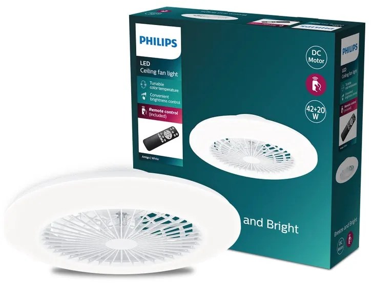 Ventilatore da soffitto Amigo bianco, Ø 48.5 cm, PHILIPS IP20