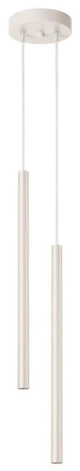 Sollux SL.1513 - Lampadario a sospensione con filo PASTELO 2xG9/8W/230V color crema