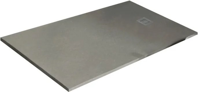 Piatto doccia in resina Strato crema L 160 x L 70 x H 2.5 cm opaco effetto pietra