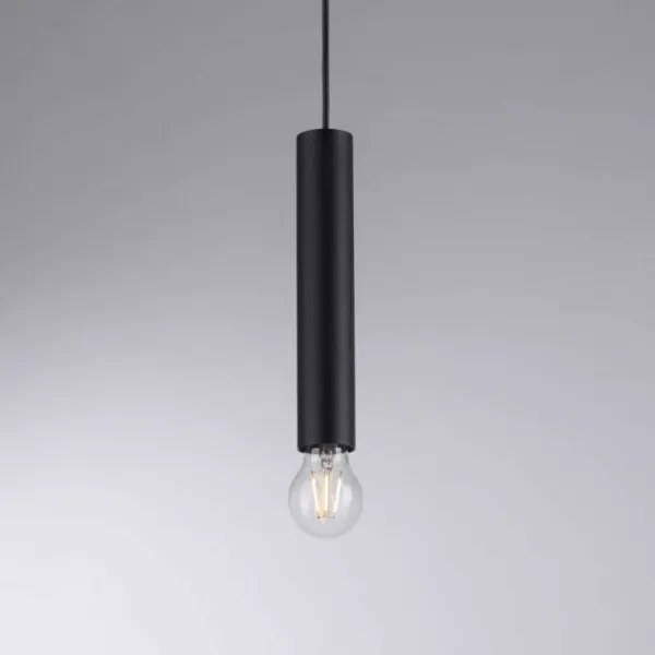 Leuchten Direkt 15618-18 - Lampadario a sospensione con filo BRUNA 3xE27/60W/230V nero