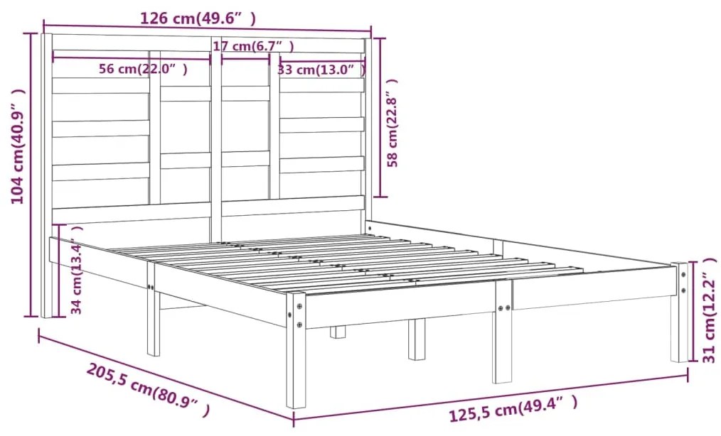 Giroletto Miele in Legno Massello 120x200 cm