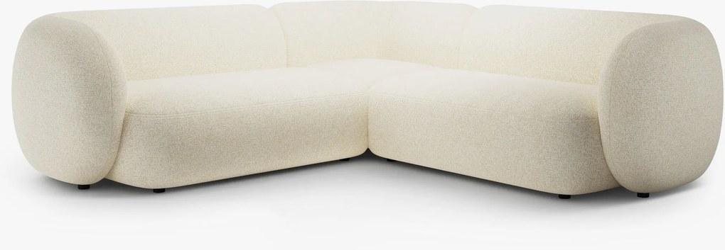 Divano angolare Kate in tessuto strutturato – L252 cm