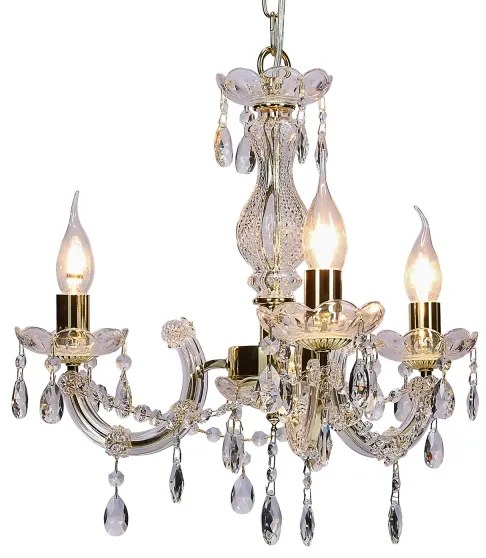 Lampadario a sospensione con catena MARIA TERESA 3xE14/40W/230V