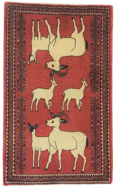 Abadeh Tappeto persiano 100 x 60 Rosso (Iran) Annodato A Mano