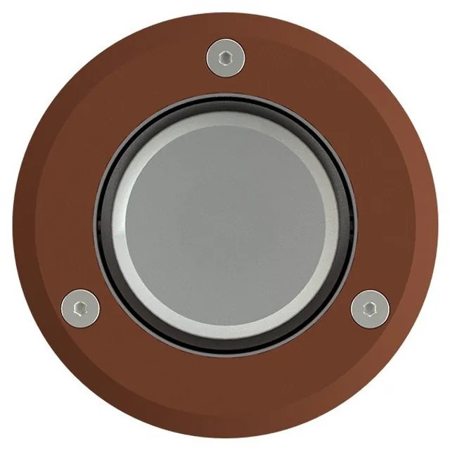 Faro Carrabile GU10 IP67 Orientabile INOX 304 Doppio Pressacavo - Corten