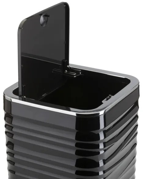 Set da bagno WAVE 5 pz nero/cromo