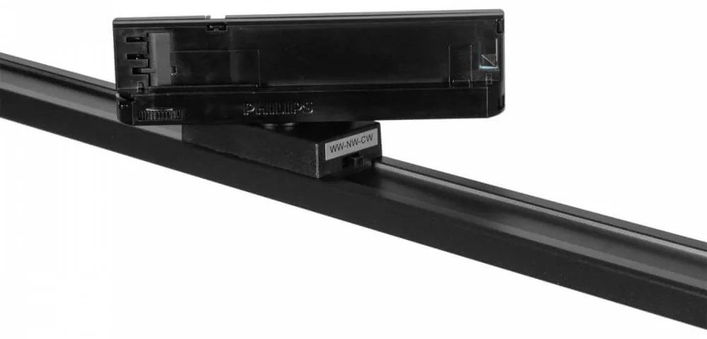 Lampada LED Lineare 42W, Trifase 120cm 90° Nera con driver Philips Colore Bianco Variabile CCT