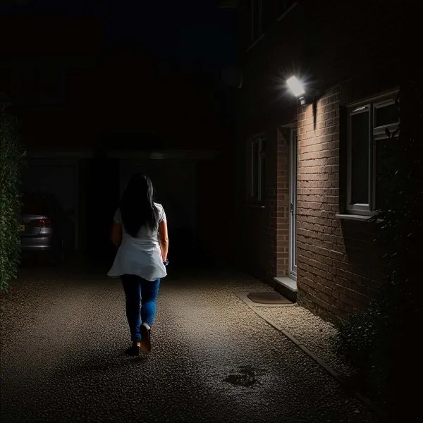 Nedis WIFILOFS21FBK- Proiettore LED dimmerabile SmartLife 20W/230V 3000-6500K IP44 Wi-Fi