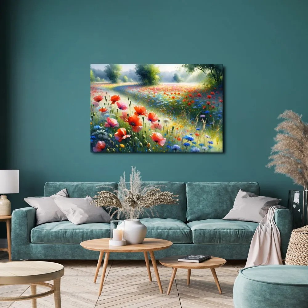 Quadro su tela – Magia del mattino estivo sul prato