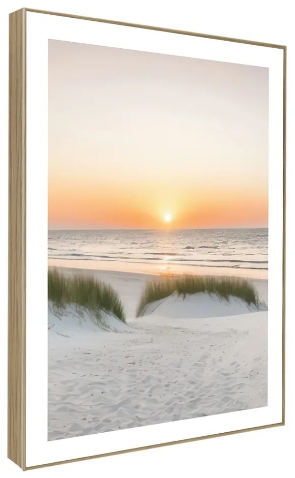 Quadri in set di 3 30x40 cm Sunrise on the Beach