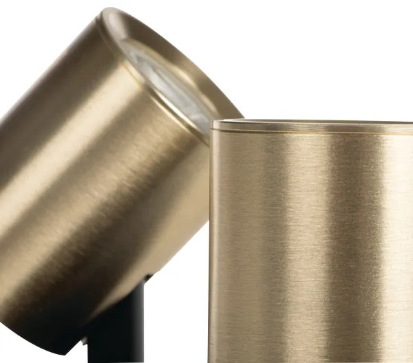 Kanlux 38962 - Faretto LAURIN 3xGU10/10W/230V ottone/nero