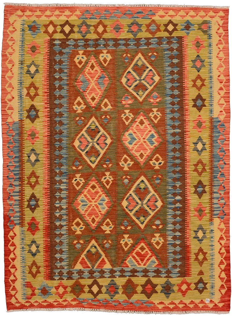 Kilim Tappeto orientale 200 x 150 Beige (Afghanistan) Tessuto A Mano