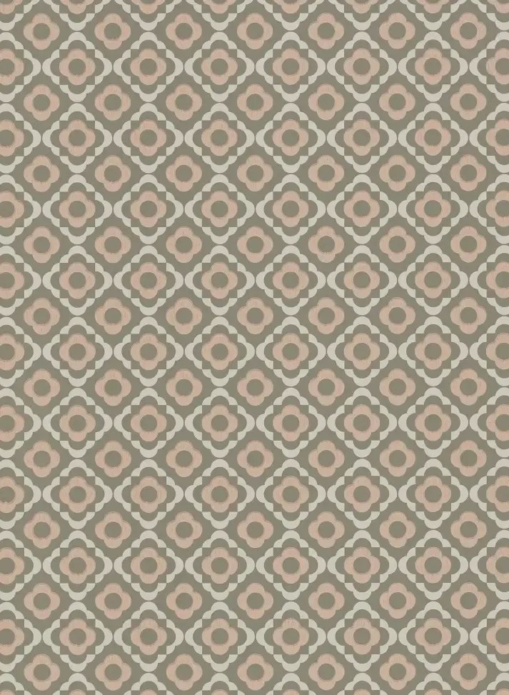 Tapete Quatrefoil von Paint & Paper - Tallanstown Grey