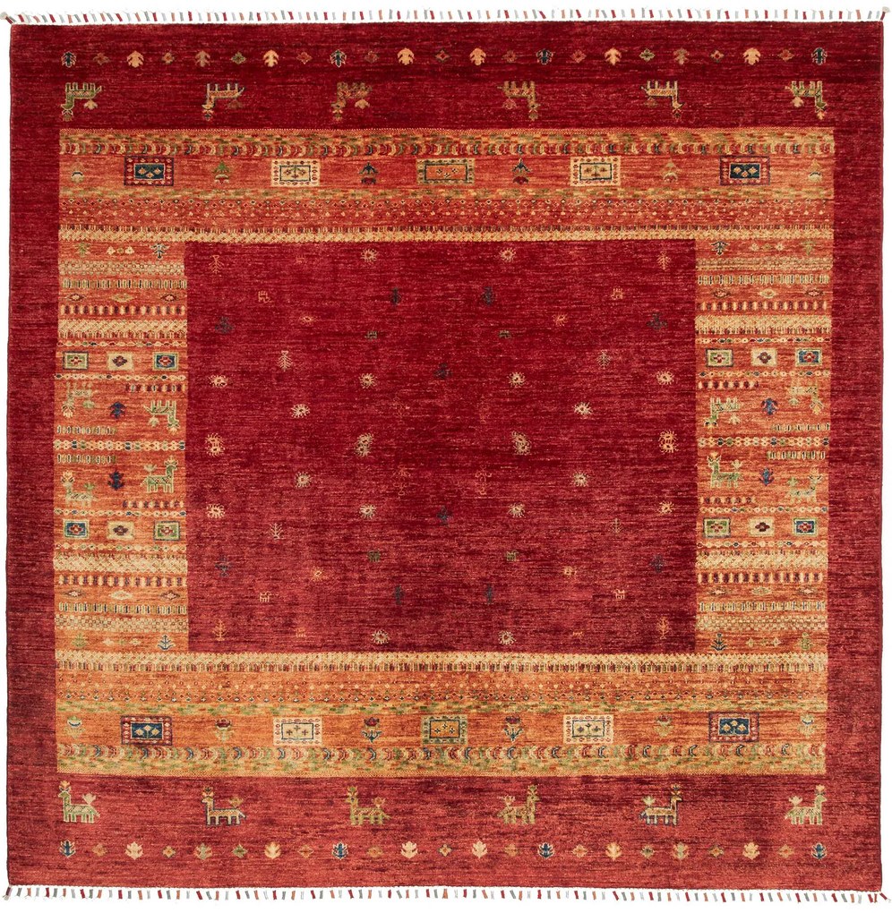Gabbeh Tappeto 200 x 200 (Pakistan) Tessuto A Mano
