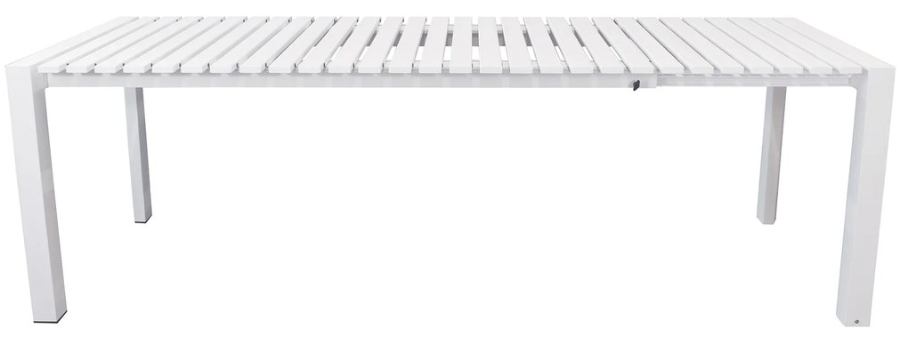BRUNO - tavolo con struttura in alluminio verniciato bianco o antracite