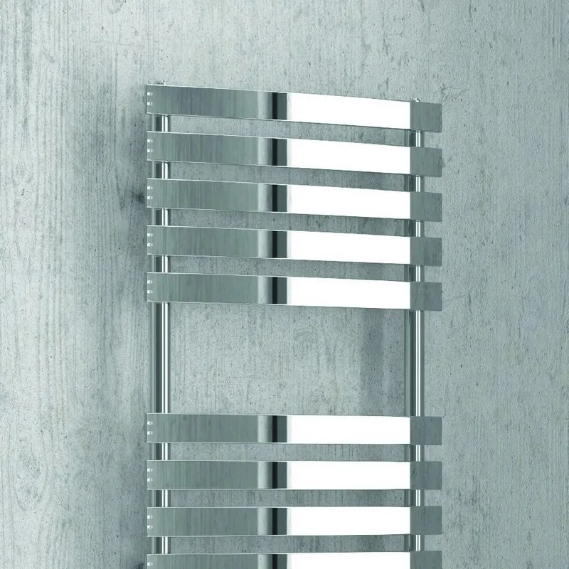 Kamalu - scalda bagno termoarredo 174x50 con tubi piatti modello kam-372