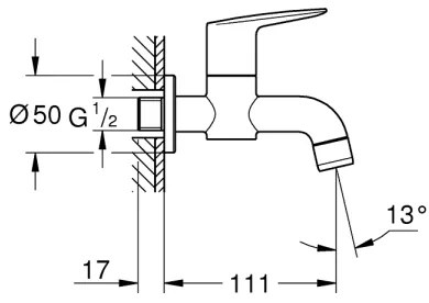 GROHE 20238001 - Valvola di scarico DN 15, cromo lucido