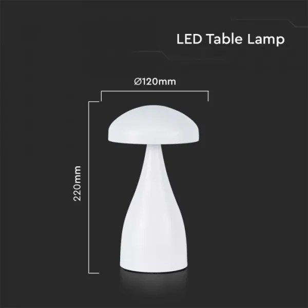 LED Lampada da tavolo ricaricabile dimmerabile LED/1W/5V 3000-6000K 1800 mAh bianco