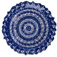 Piattino Svuotatasche 18xh2,5 cm in Ceramica Blu