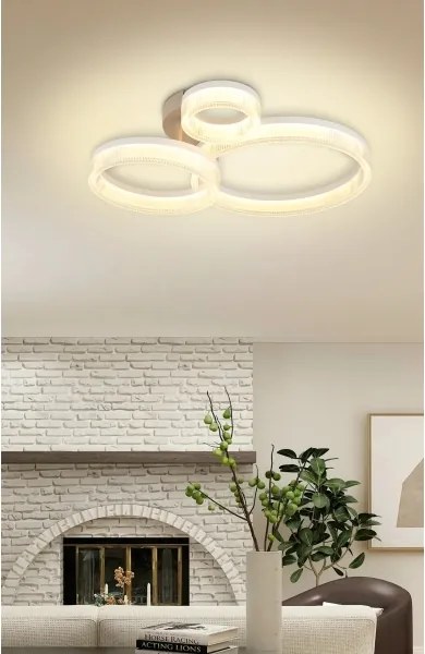 Globo 48046D4 - Plafoniera LED ZARA LED/24W/230V 3000K 40,5x51 cm