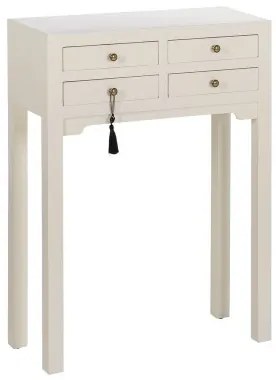 Console Bianco Legno di abete Legno MDF 63 x 26 x 85 cm