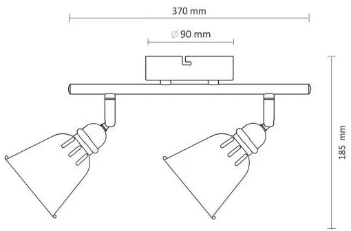 Faretto FIONA 2xE14/8W/230V verde