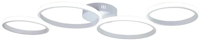 Plafoniera LED moderno ATENA, bianco 43x100 cm dimmerabile, 4000 lumen