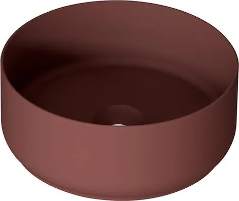 Lavabo da appoggio Kyoto tondo in ceramica rosso L36H12