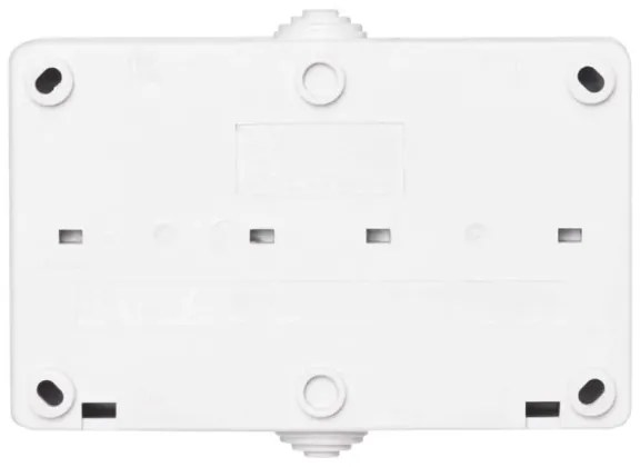 Interruttore domestico AC n. 6 con presa 250V/16A IP44 bianco