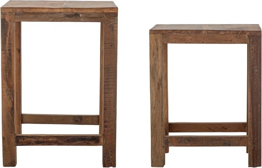 Set di tavolini in legno riciclato 2 pz 40x36 cm Galen – Bloomingville