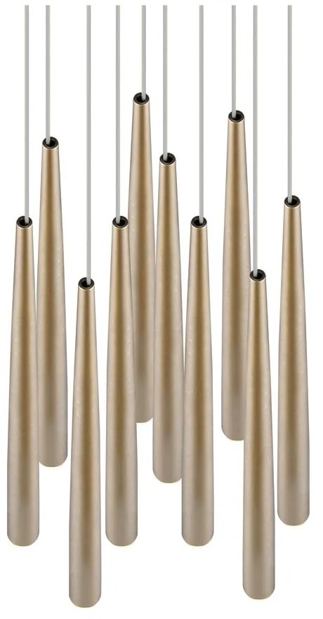 Lampadario LED dorato ø 30 cm Cala – Trio Select