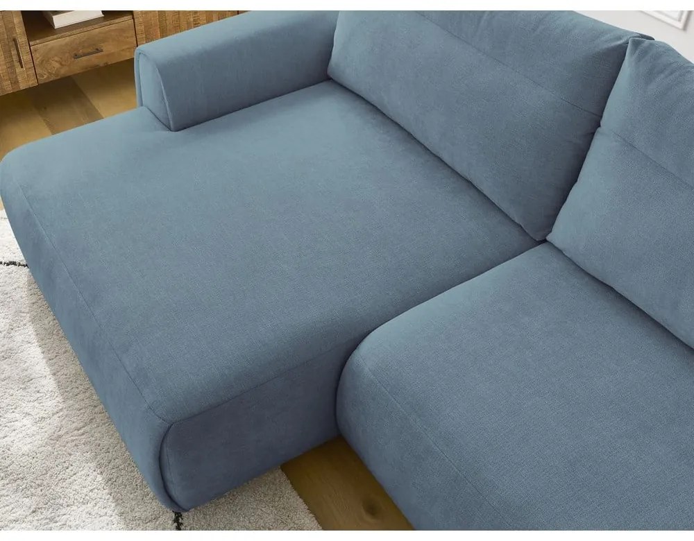 Divano angolare blu Aden – Bobochic Paris