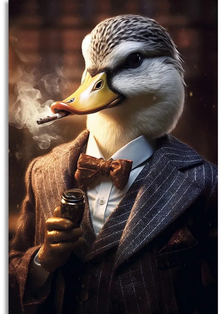 Quadro su tela – Gangster animale anatra