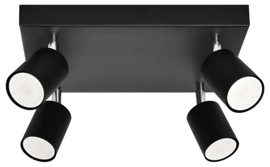 LED Luce Spot a LED TUNE 4xGU10/4,8W/230V nero