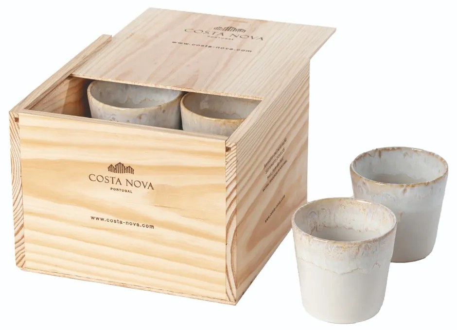 Tazzine in set per espresso bianche in gres 8 pz 210 ml Grespresso – Costa Nova