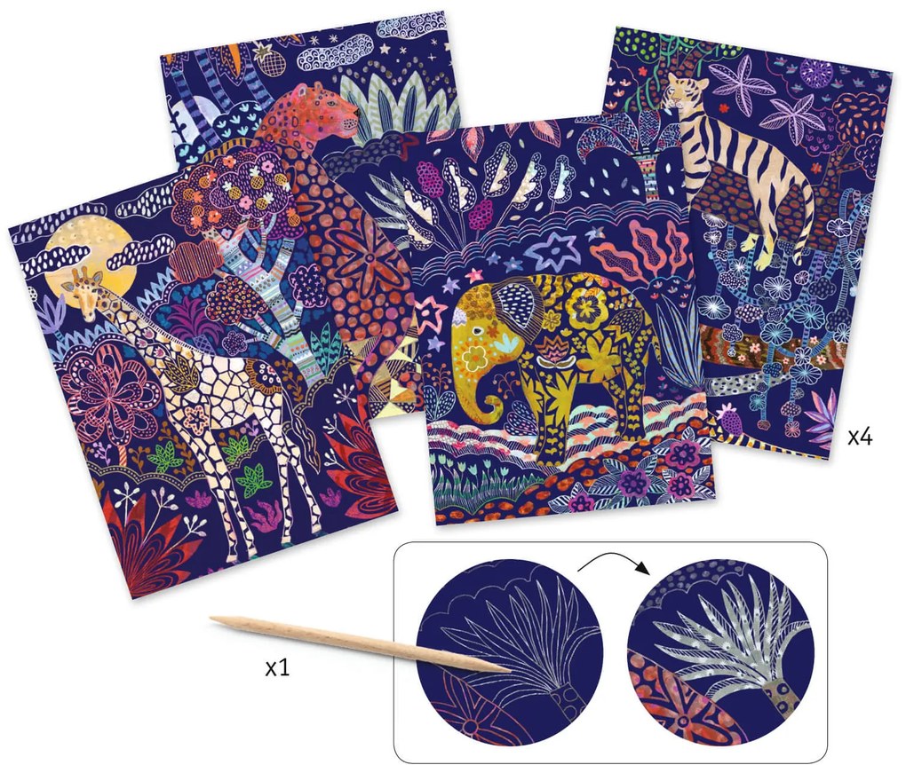 Carte da grattare - safari