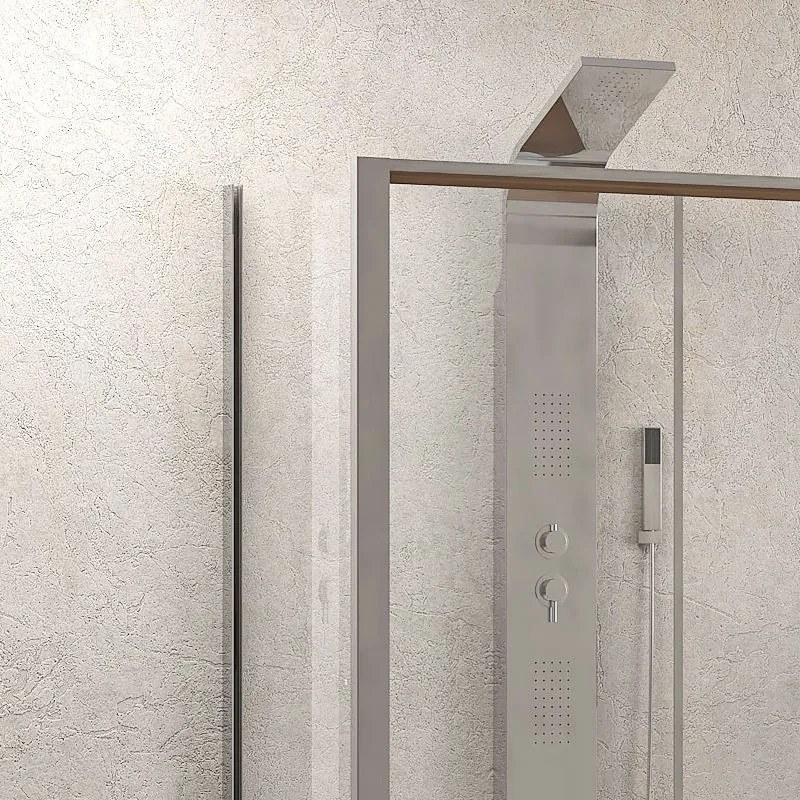 Box 3 lati 70x140x70 cm scorrevole vetro trasparente K410NS - KAMALU