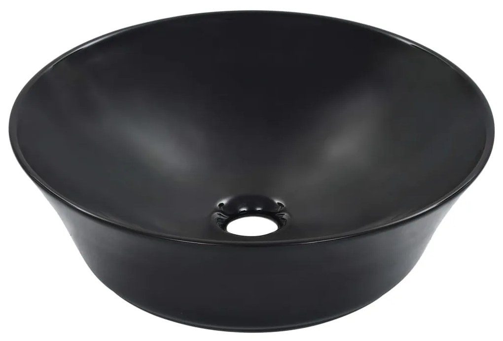 Lavandino 41x12,5 Cm İn Ceramica Nero /