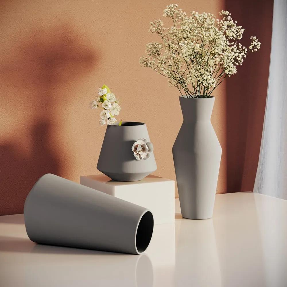 Vaso in ceramica color crema (altezza 24 cm) Giara - AmeliaHome