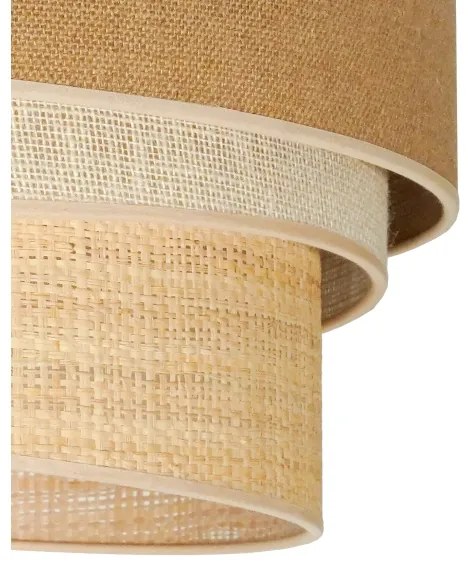 Duolla - Plafoniera YUTE TRIO 1xE27/15W/230V diametro 45 cm marrone/grigio/beige