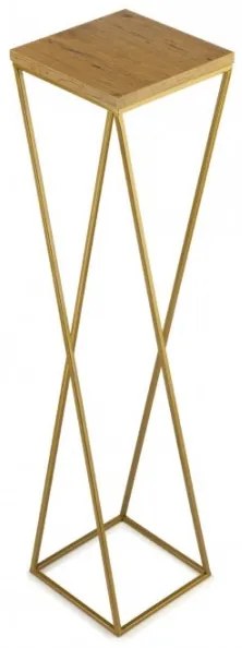 Portafiori LOFT 100x24 cm oro/marrone