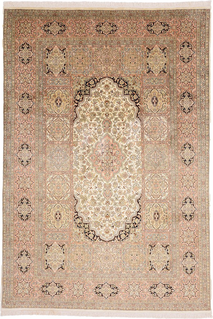 Cashmere Silk Tappeto orientale 310x210 (Indian) Annodato A Mano