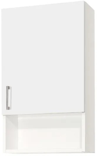 Pensile sospeso con vano a giorno e anta DX 43x22 Bianco