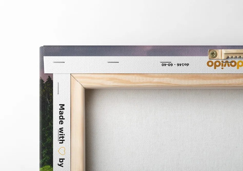 Stampa su tela – Casette da favola lungo il fiume