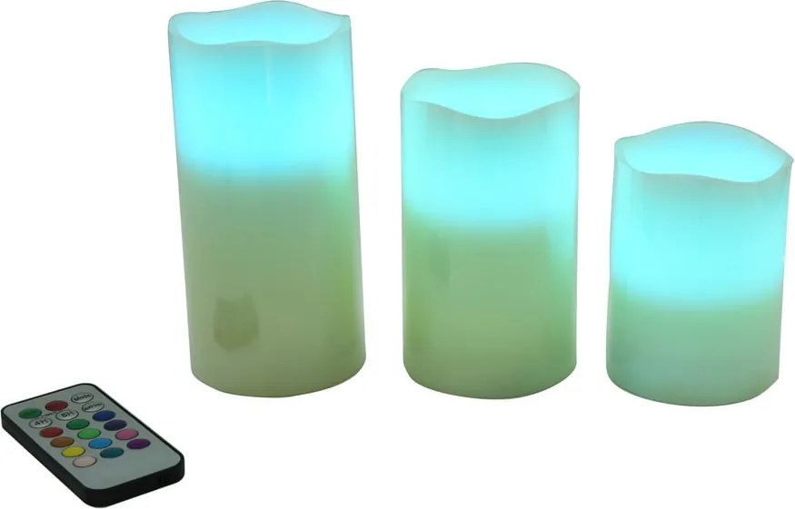 Set di 3 candele a a LED (altezza 10 cm) - Hilight