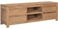 Mobile Porta TV 120x30x40 cm in Legno Massello di Teak cod mxl 16386